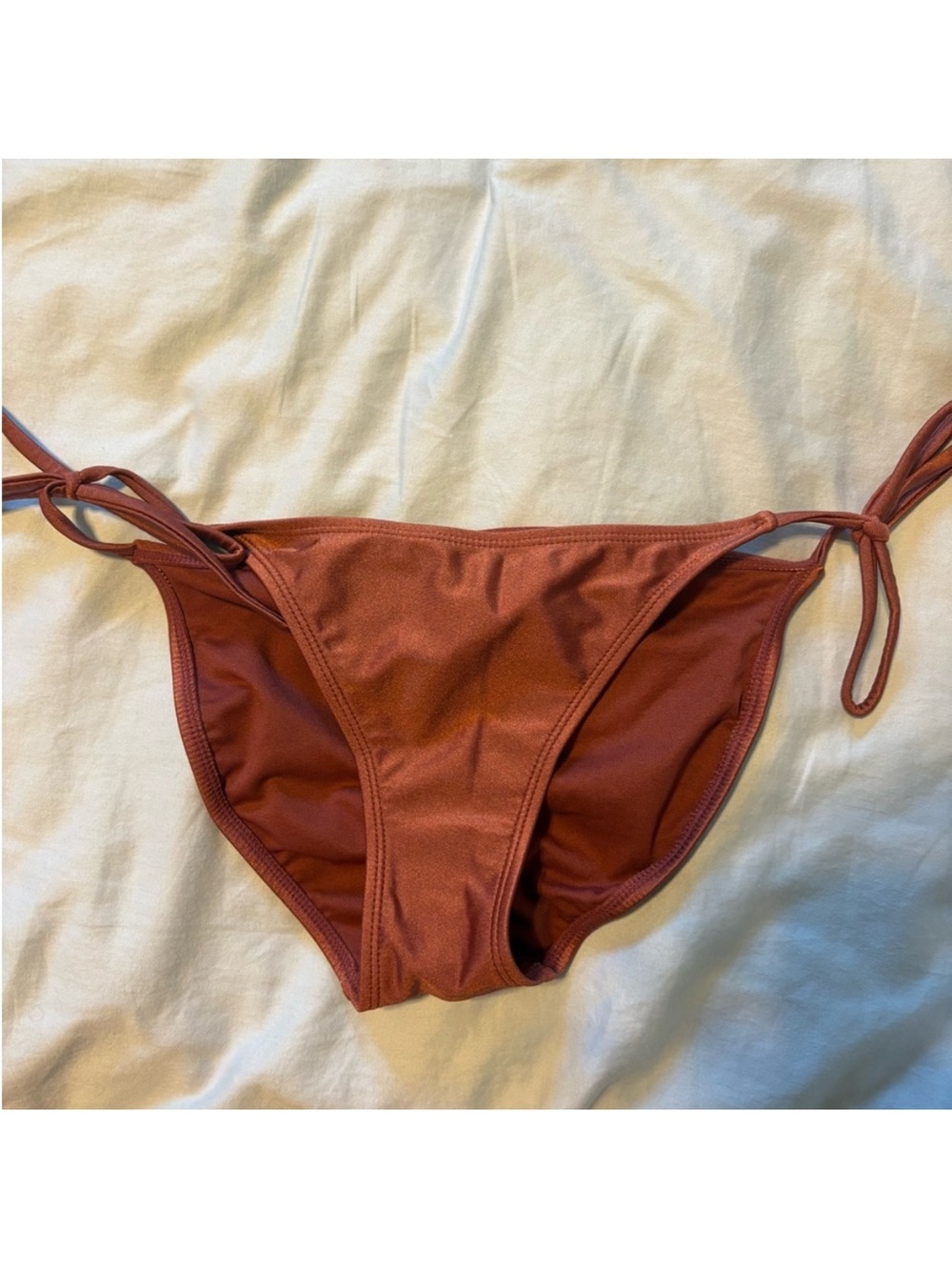 Xhilaration Rust Tie-Side Bikini Bottoms - Burnt Orange